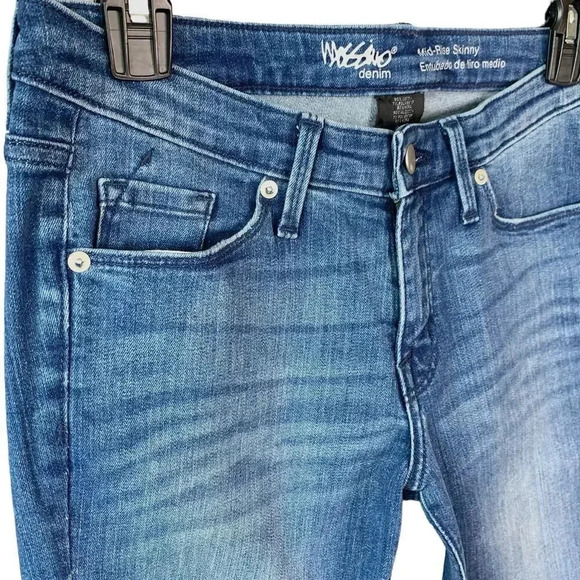 Levi's Mossimo Bundle of Two Denim Blue Jeans Skinny Mid Rise Stretchy Sizes 6S - Picture 8 of 15